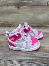Air Jordan 1 Mid TD 'Fierce Pink' Sneakers sz 4c