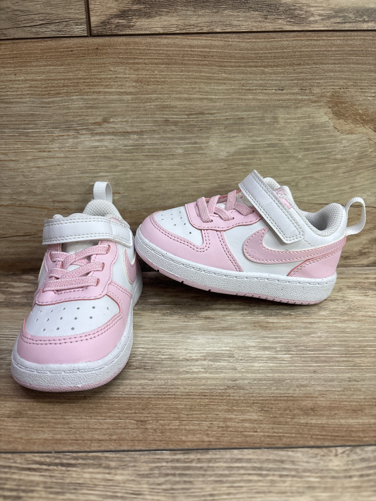 Nike Court Borough Low Recraft TD 'Pink Foam White' Sneakers sz 6c