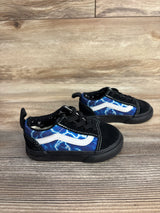 Vans Toddler Old Skool Blue Lightning Shoes sz 5c - Me n Mommy To Be