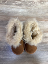Children's Place Lightweight Fur-Lined Boots Brown sz 5c