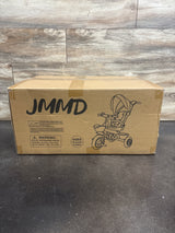 NEW JMMD 6-in-1 Foldable Tricycle with Adjustable Push Handle, Blue