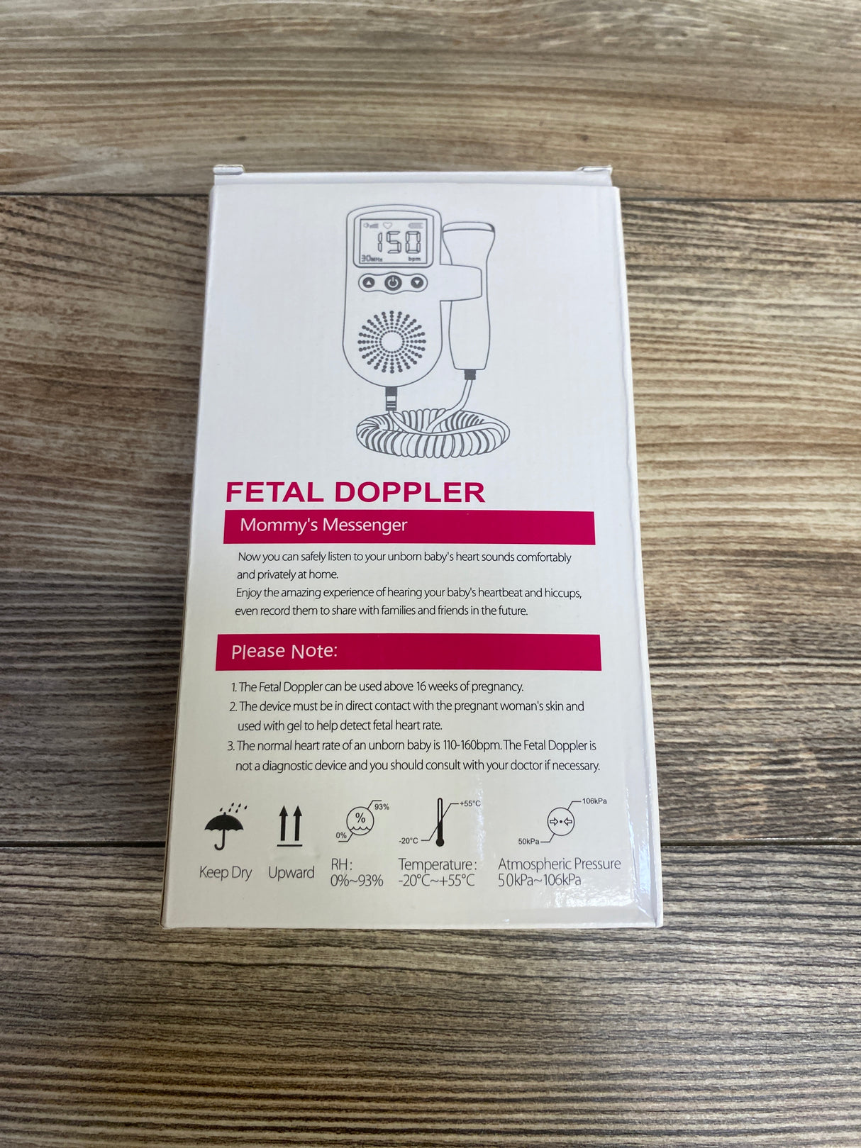 JStonwell Fetal Doppler, Blue