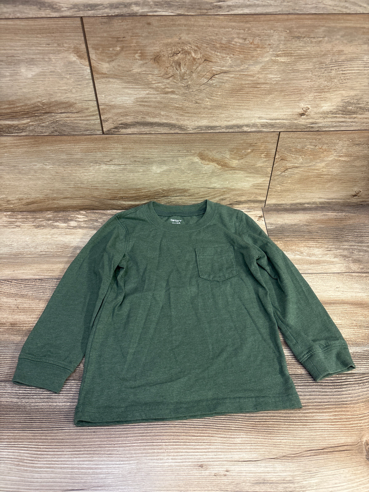 Carter's Long Sleeve Shirt Green sz 4T