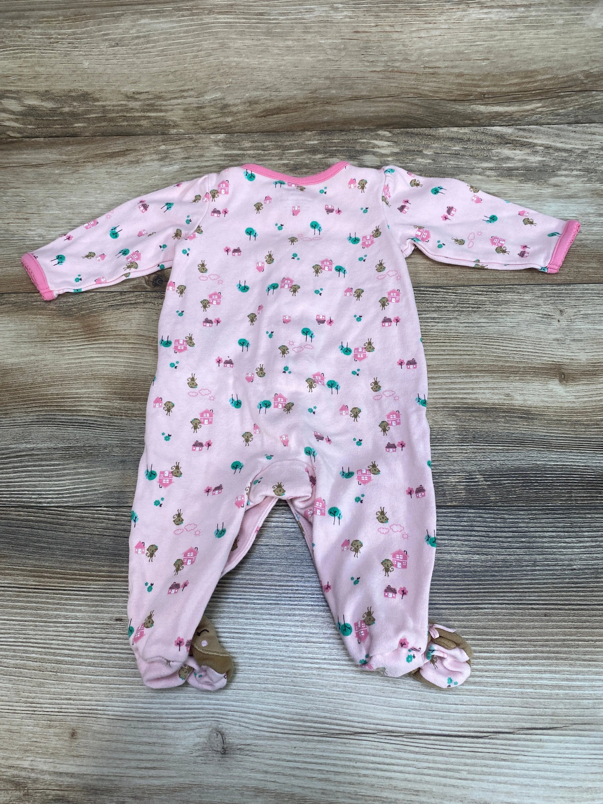 Simple Joys Monkey Sleeper Pink sz 0-3m