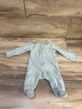 Child Of Mine Waffle Knit Sleeper Green sz Newborn