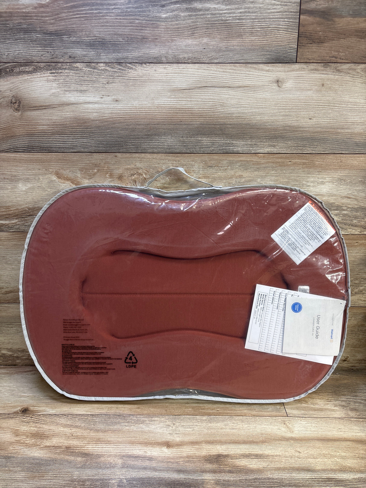 NEW Snuggle Me Curve Lite Baby Lounger with Gingerbread Cover