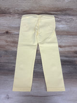 Janie & Jack Button Cuff Ponte Pants Yellow sz 2T