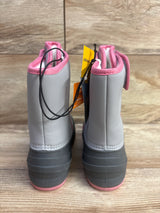 NEW Cat & Jack Lenny Winter Snow Boots Grey sz 11c