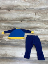 Cat & Jack 2pc Waffle Knit Shirt & Pants Navy sz 6-9m