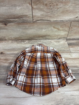 Children's Place Plaid Flannel Shirt Orange sz 2T