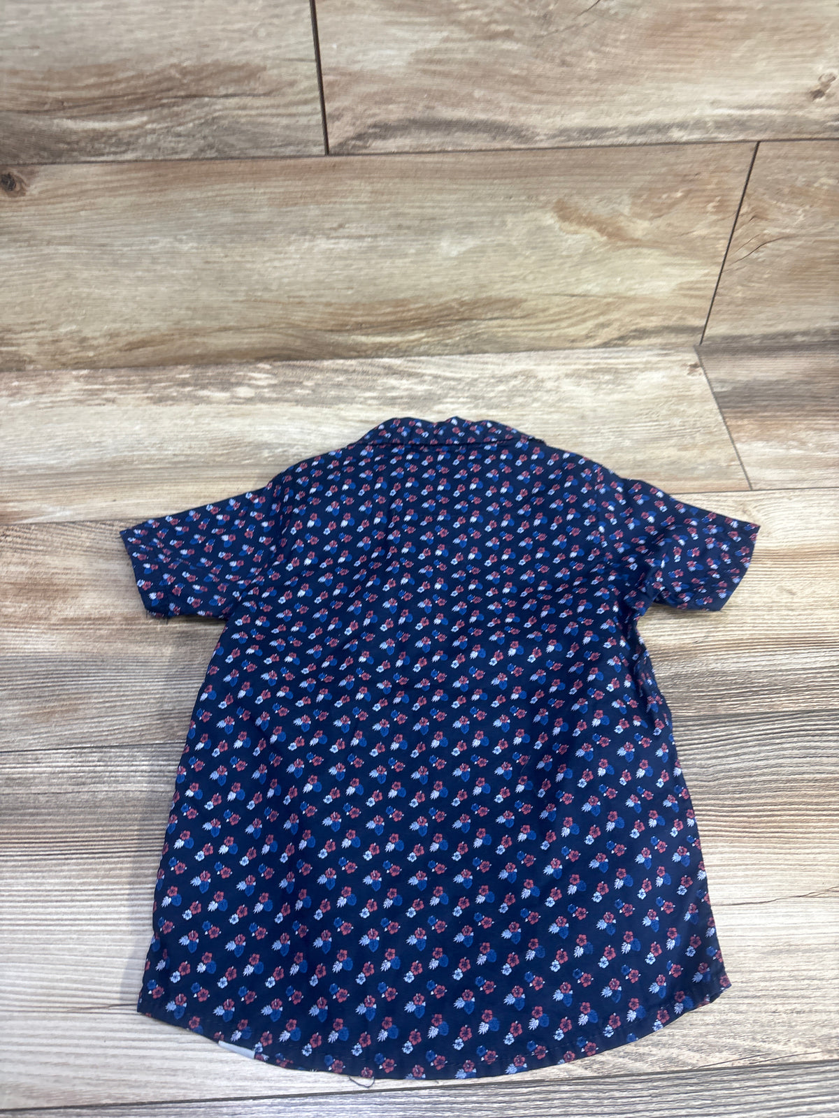 Free Planet Button Up Shirt Blue sz 2T
