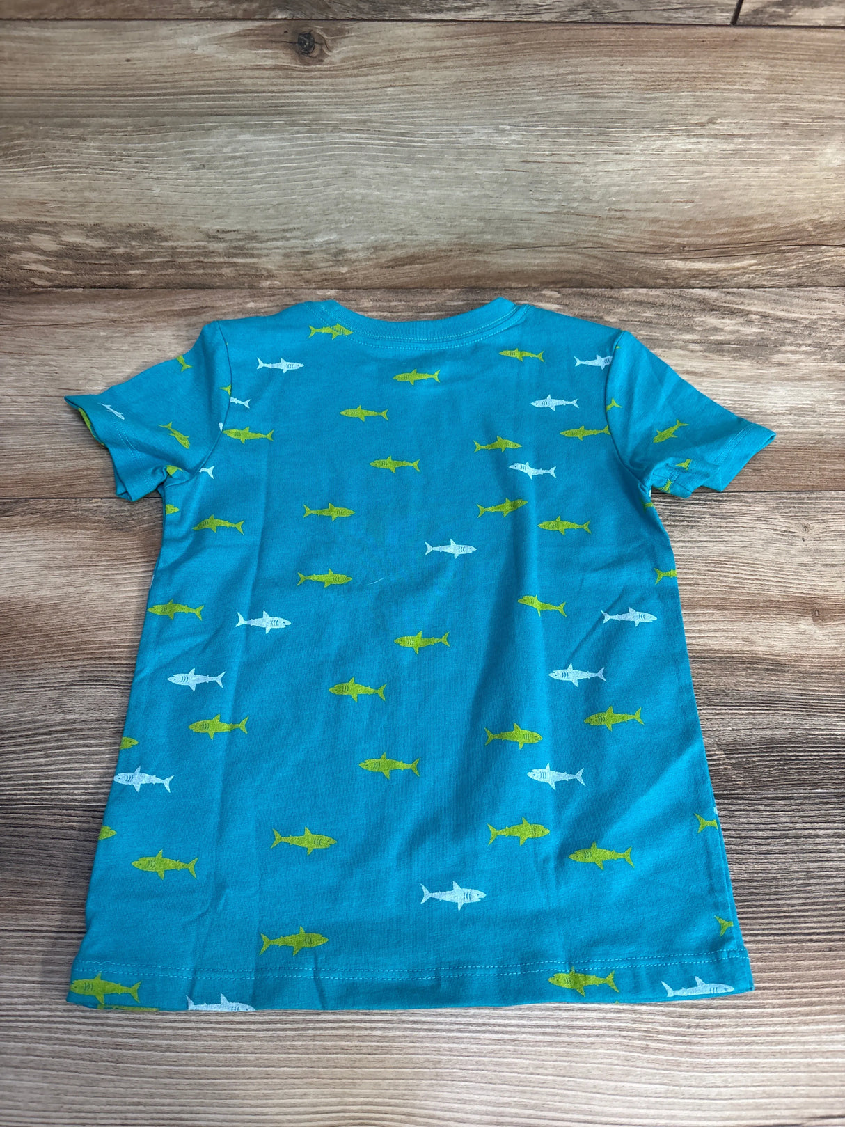 Cat & Jack Shark Shirt Blue sz 4T - Me n Mommy To Be