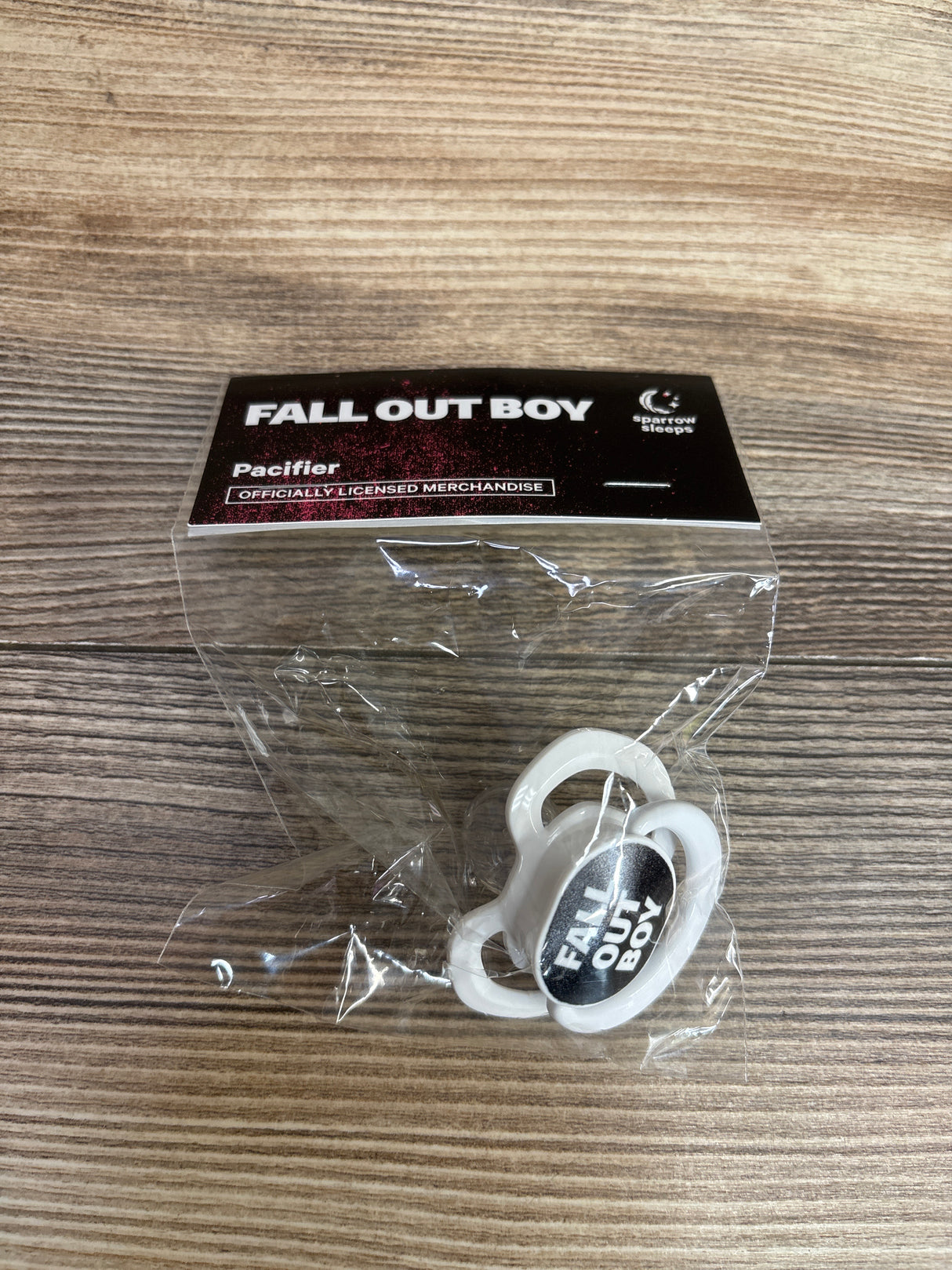 NEW Sparrow Sleeps Fall Out Boy Pacifier