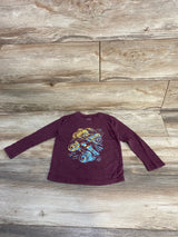 Jumping Beans Monster Truck Long Sleeve Shirt Burgundy sz 3T