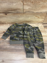 Cat & Jack 2pc Camo Sweatshirt & Joggers Set Green sz 18m
