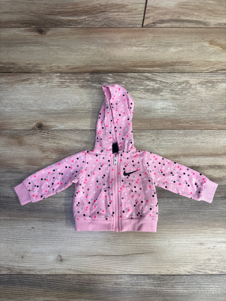 Nike Full Zip Polka Dot Hoodie Pink sz 3m - Me n Mommy To Be