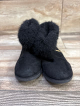Self Esteem City Girl Faux-Fur Boots Black sz 9c