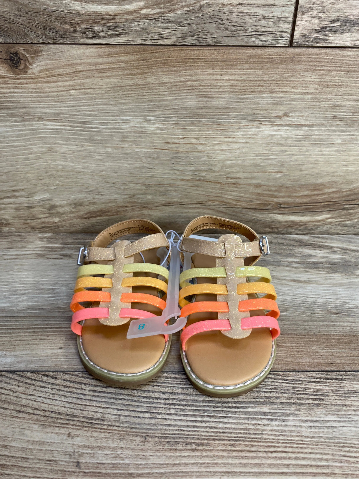 NEW Cat & Jack Glitter Shanel Fisherman Sandals sz 8c - Me n Mommy To Be