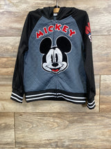 NEW Disney Mickey Mouse Hooded Full Zip Jacket Black sz 4T