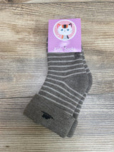 NEW Eocom Thick Warm Wool Crew Socks Brown Sz 1/3T