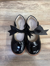 Felix & Flora Patent Leather Bow Mary Jane Flats Black sz 11c