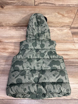 H&M x Disney Mickey Mouse Puffer Vest Green sz 18m