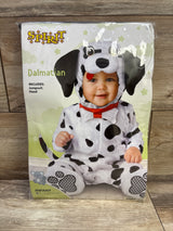 Spirit Halloween 2pc Dalmatian Costume White sz 6-12m