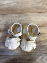 Muchenggift Bowknot Soft Sole Sandals White sz 2c
