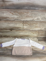 H&M Ruffled Sleeve Pull Over Knit Sweater Cream sz 3T