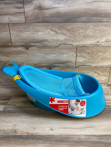 Skip Hop Moby Smart Sling 3-Stage Baby Bath Tub Blue - Me n Mommy To Be
