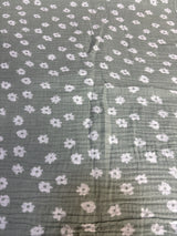 Cloud Island Muslin Swaddle Blanket, Green