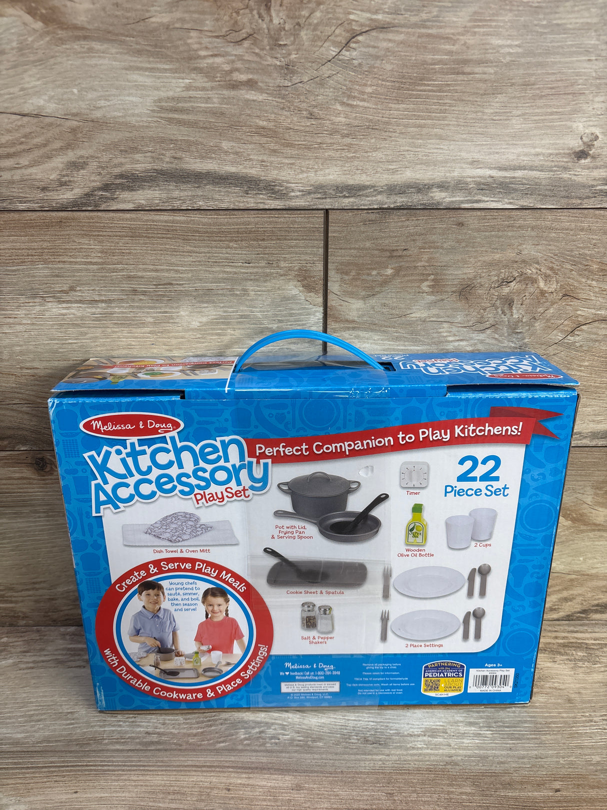 NEW Melissa & Doug 22-Piece Play Kitchen Accessories Set