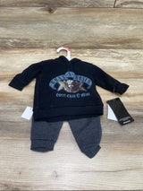 NEW Guns N Roses 2pc Hoodie & Jogger Black sz Newborn