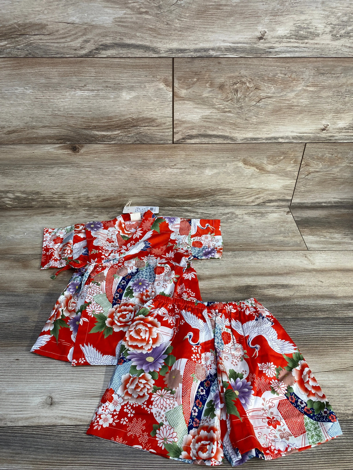 NEW Tillsoo 2pc Kimono Shirt & Shorts Red sz 3T