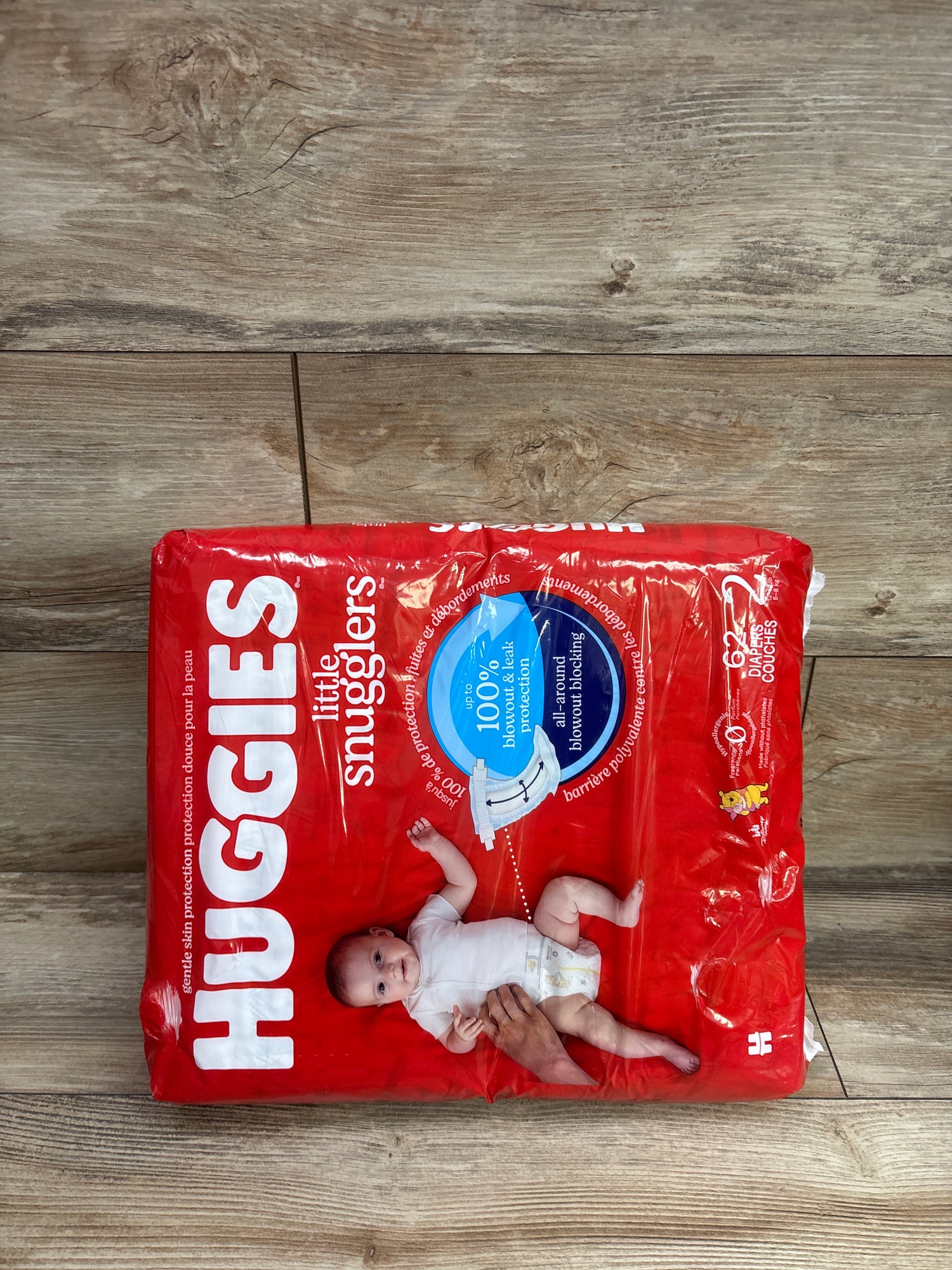 NEW Huggies Little Snugglers Diapers Size 2 62ct