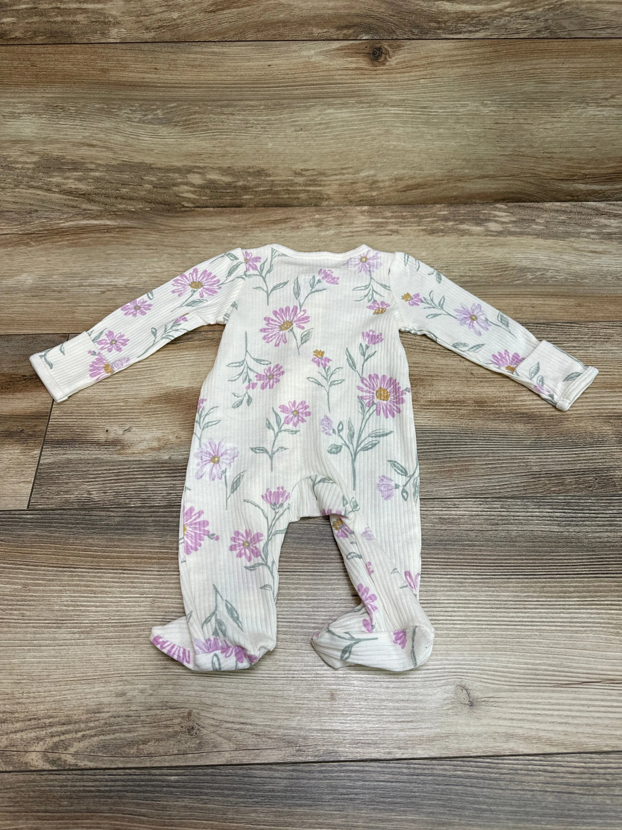 Carter's Floral Sleeper White sz Newborn