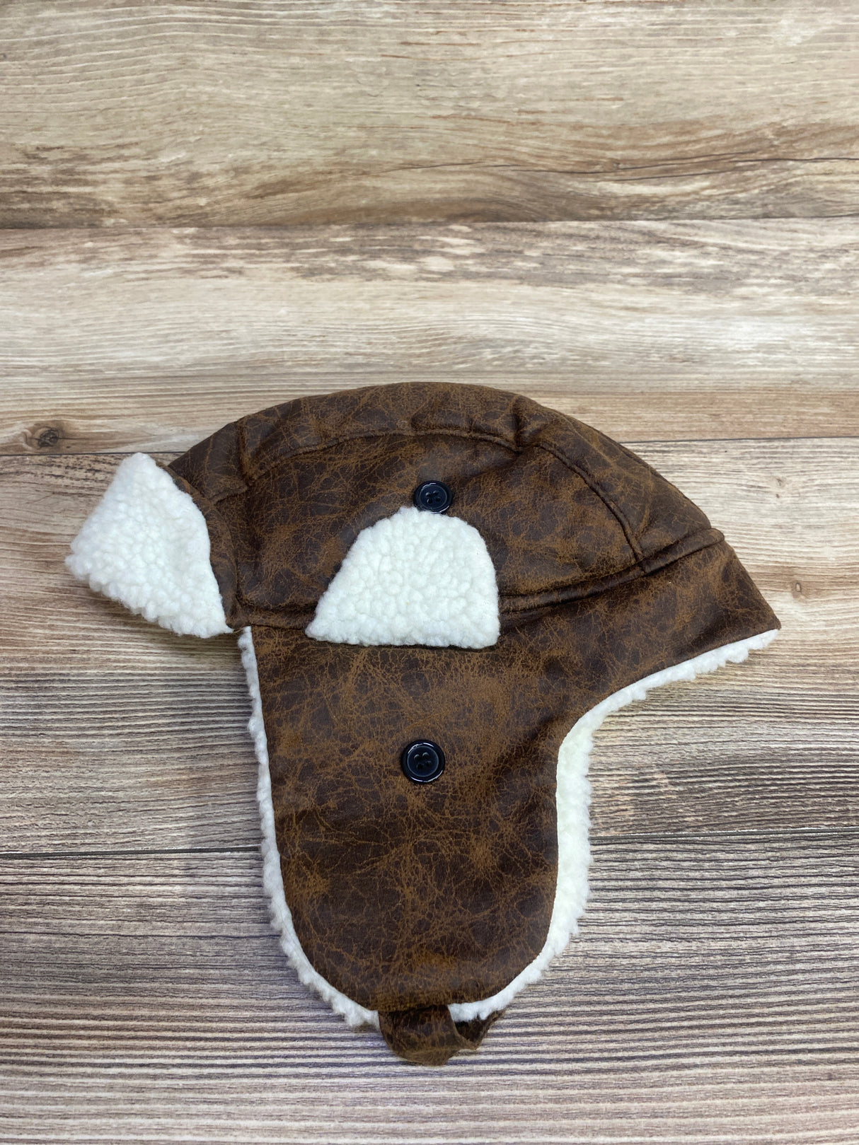 Toby Faux Sherpa Winter Hat Brown