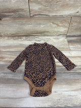 Baby Gap Long Sleeve Leopard Bodysuit Brown sz 6-12m