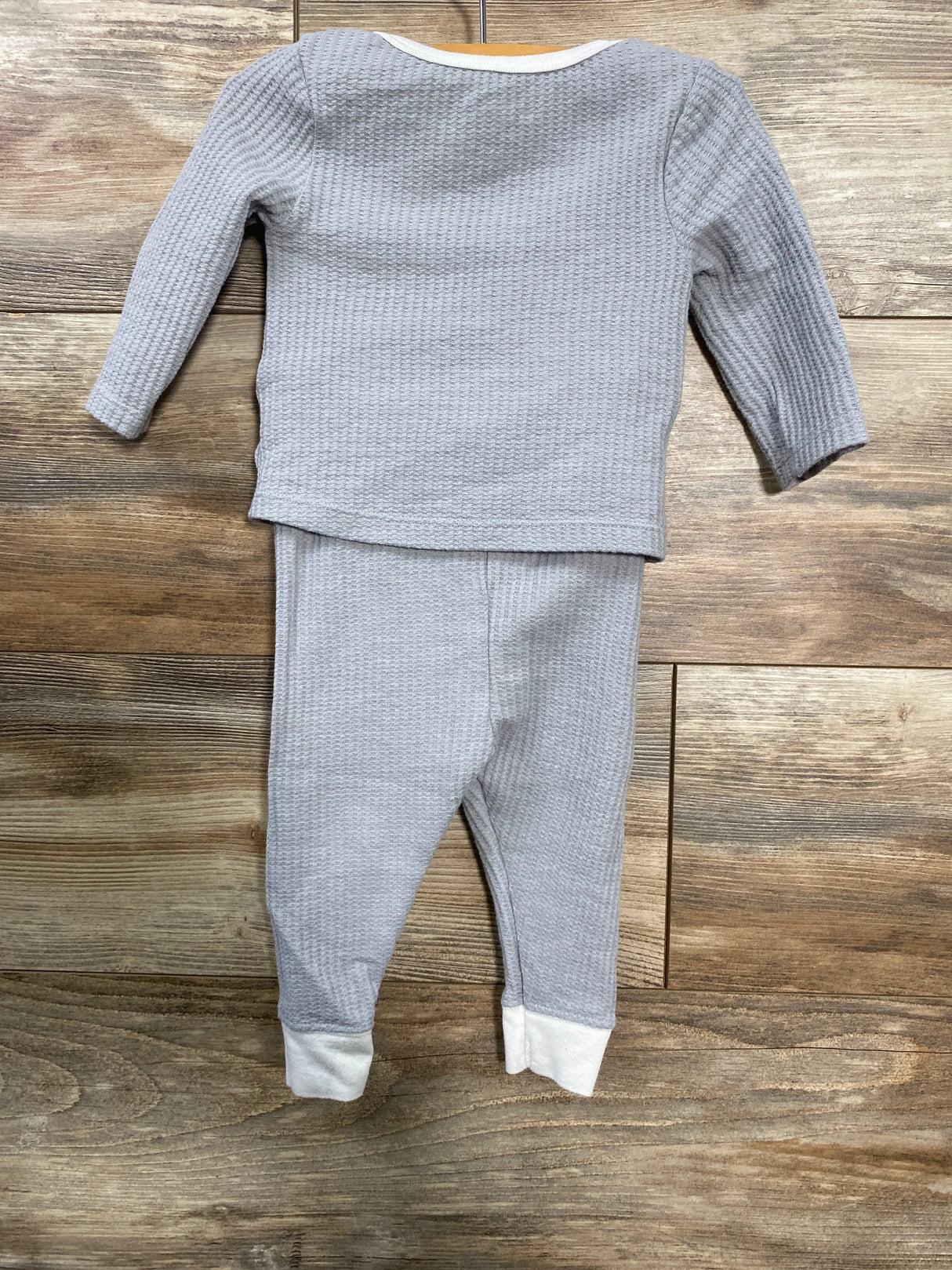 Cloud Island 2pc Waffle Shirt & Pants Grey sz 3-6m