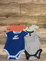 Cat & Jack 4pk Henley Bodysuit Set White sz 18m