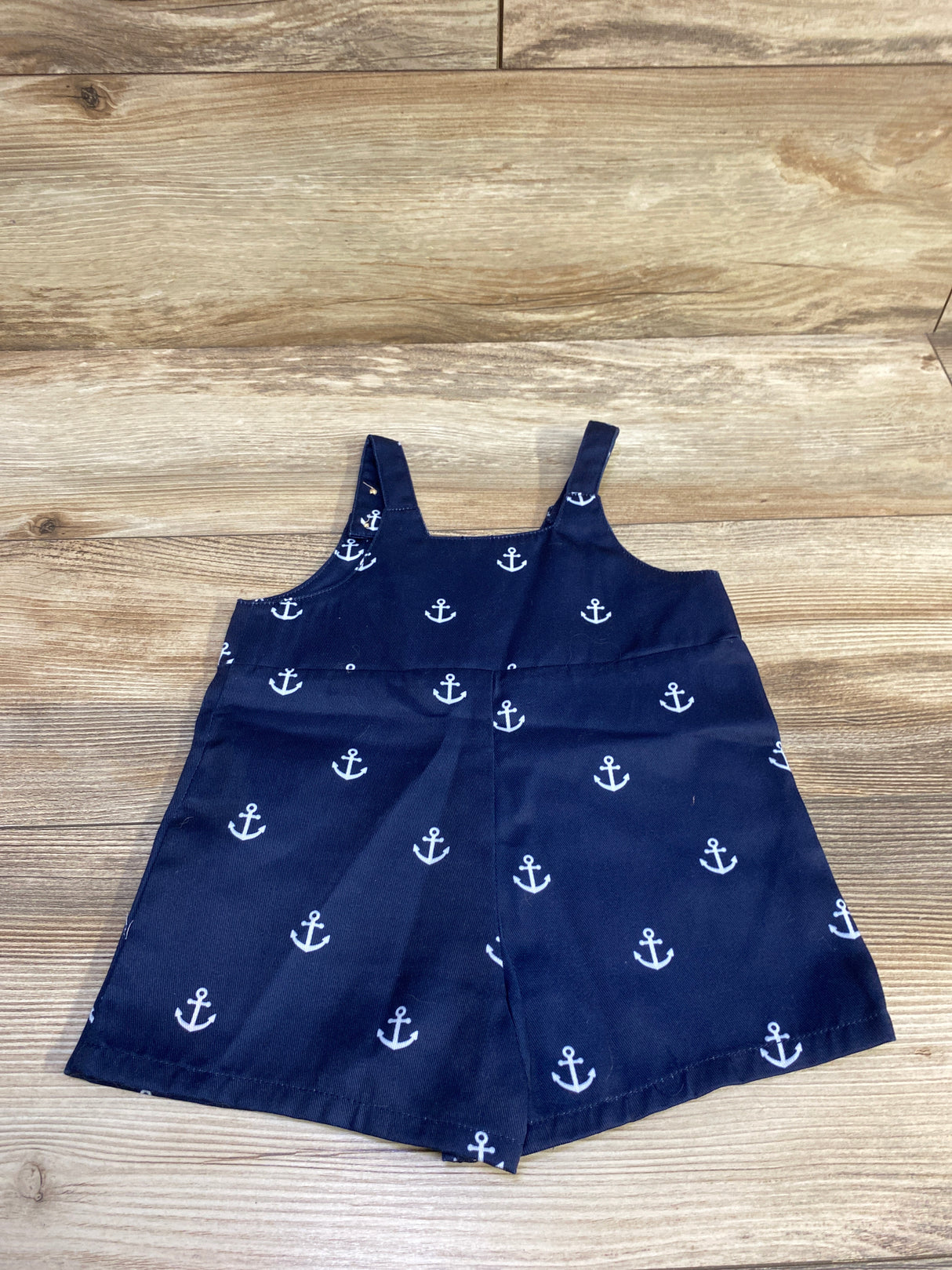 NEW PatPat Anchor Print Shortalls Navy sz 6-9m