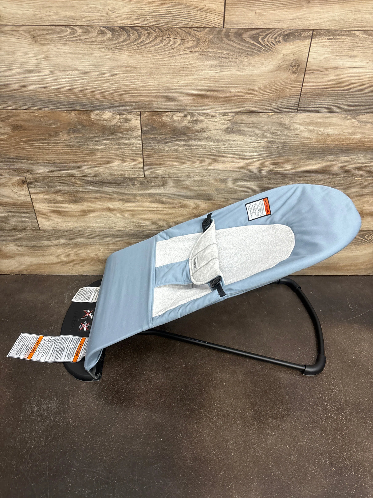 Baby Bjorn Balance Soft Bouncer in Blue/Grey - Me n Mommy To Be