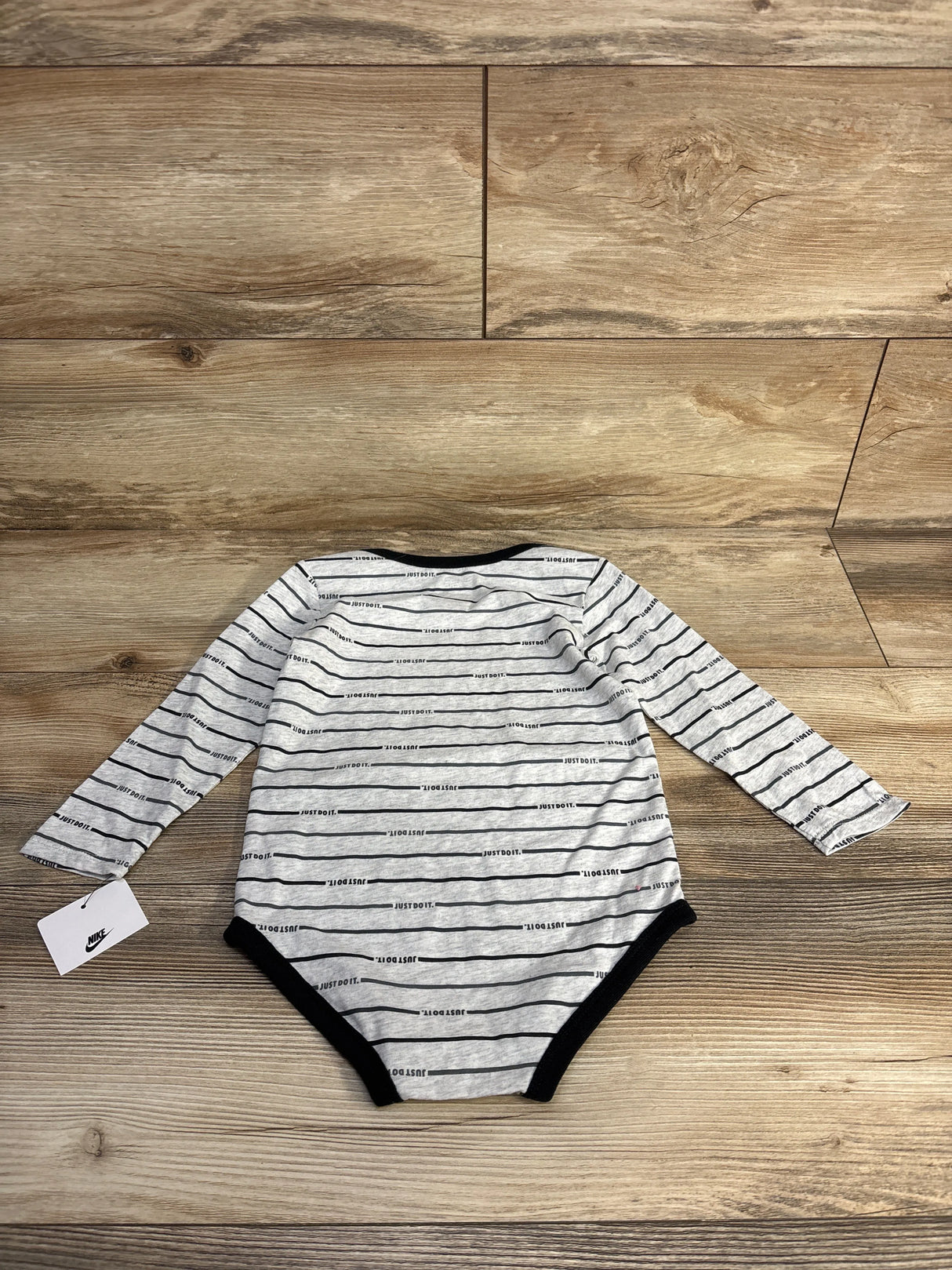 NEW Nike Striped Bodysuit Grey sz 24m