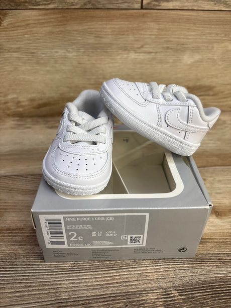 Nike Force 1 Crib White sz 2c - Me n Mommy To Be