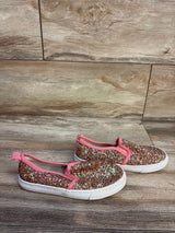 Cat & Jack Madigan Glitter Sneakers Gold sz 12c