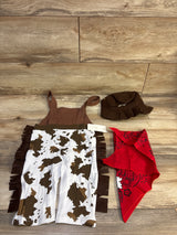 NEW Bilo 3pc Cowboy Sheriff Costume Brown sz 18-24m