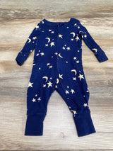 Lands' End Moon & Stars Sleeper Navy sz 6-9m