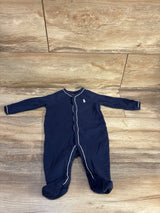 Ralph Lauren Cotton Jersey Footed Coverall Navy sz 3m