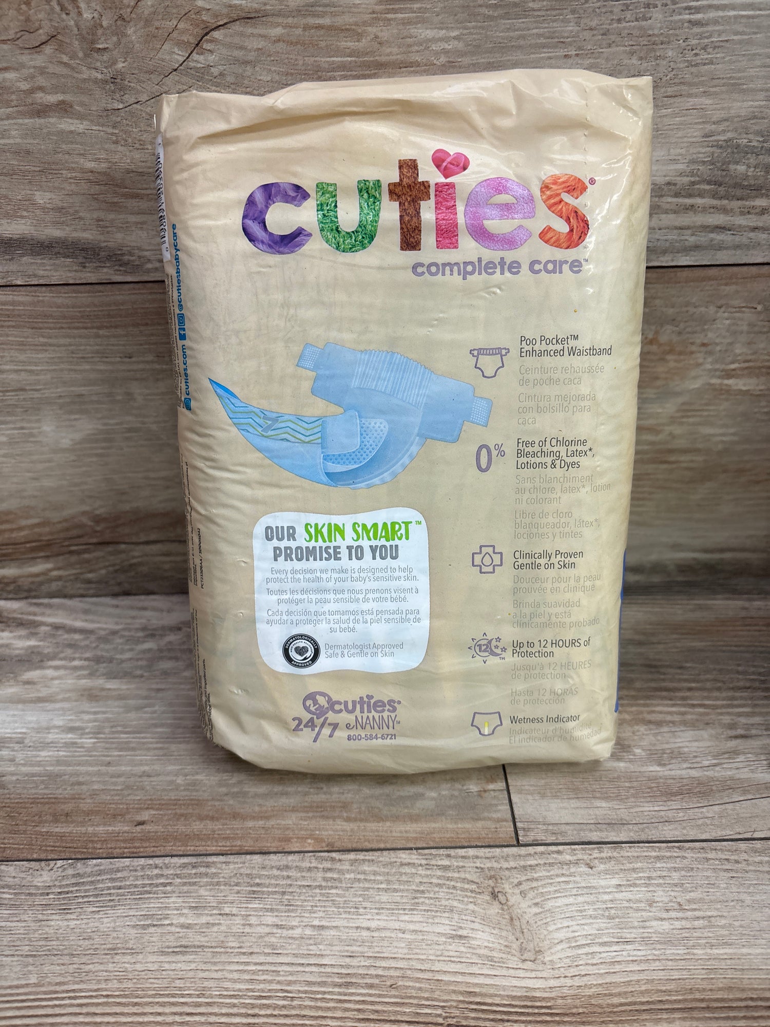 NEW Cuties Complete Care Diapers Size 7 20ct