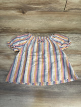 OshKosh Striped Puff Sleeve Shirt Multicolored sz 4T